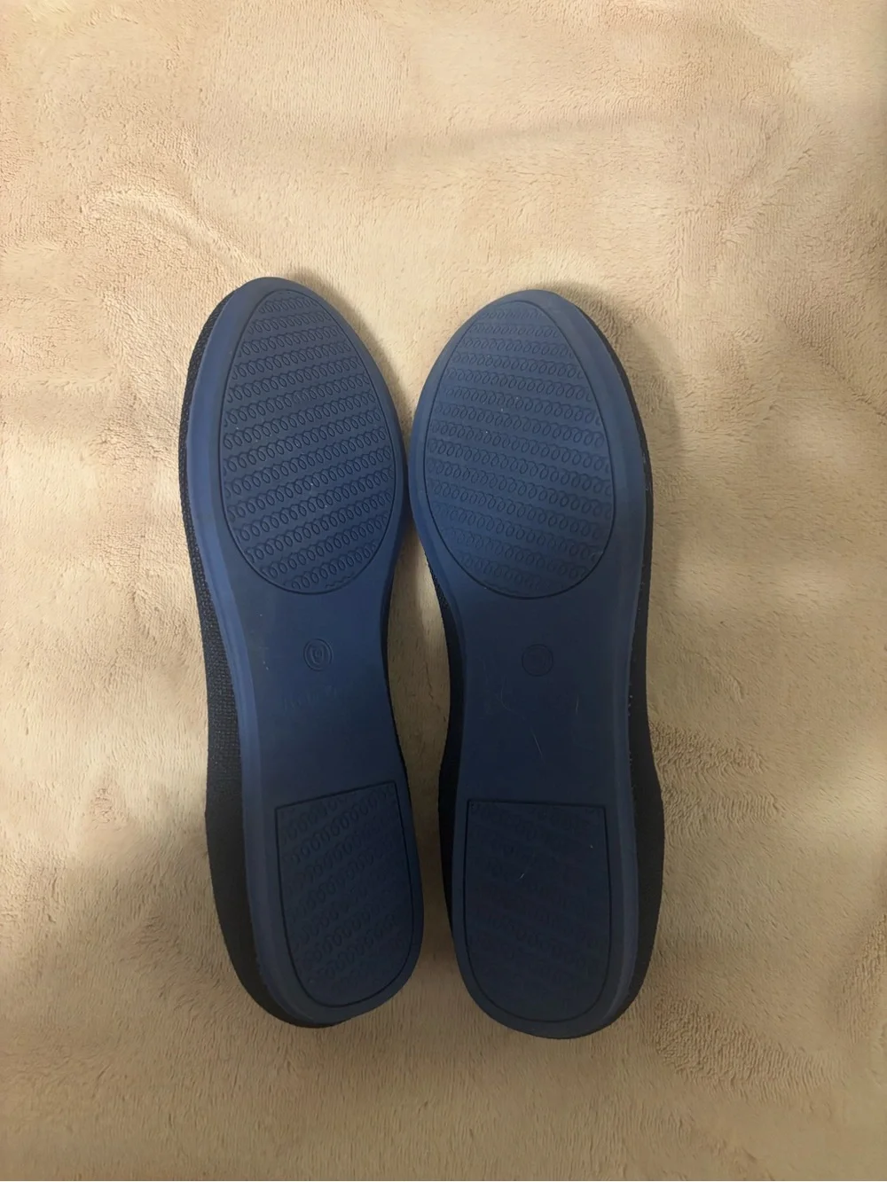 Rothy’s Women’s Size 7 Navy Blue Knit Ballet Flats Washable Shoes